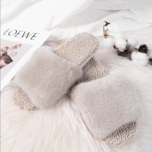 {CUPSHE} New Plush Faux Fur Slippers